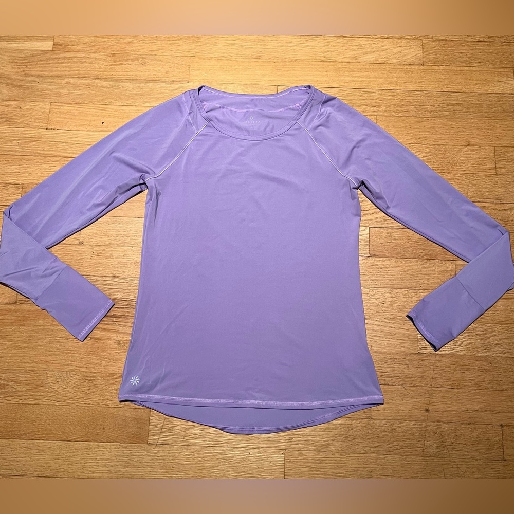 Lavender Long Sleeve Athleta Top